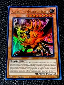 Alpha, The Master Of Beasts RA01-EN022 Yugioh 1st Edition (New) Ultra Rare - Image 1