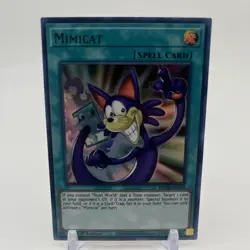 Yugioh Mimicat DLCS-EN078 Ultra Rare 1st Ed(GREEN)NM - Image 1
