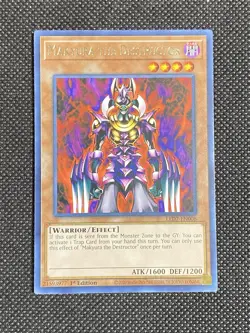 YuGiOh! - Makyura the Destructor LED7-EN008 Rare 1st Edition Lightly Played - Image 1