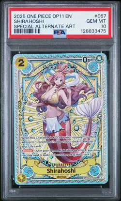 Shirahoshi EB01-057 (SP) PSA 10 - A Fist of Divine Speed One Piece CCG - English - Image 1