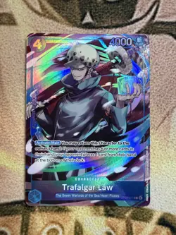 OP07-047 Trafalgar Law : Rare Foil English One Piece TCG Card : Seven Warlords o - Image 1
