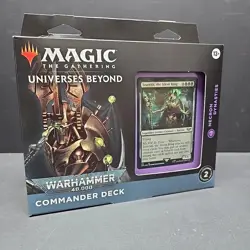 MTG Universes Beyond Warhammer 40K Necron Dynasties Commander Deck Sealed L2 - Image 1