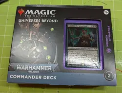 MTG Universes Beyond WARHAMMER 40,000 - COMMANDER DECK - Necron Dynasties SEALED - Image 1