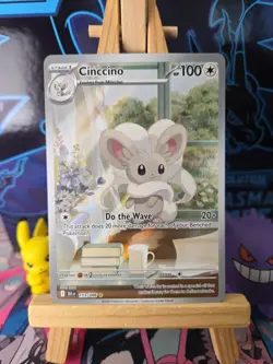 Cinccino 153/086 Illustration Rare IR Black Bolt Pokemon TCG English - Image 1