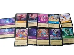 2024 Disney Lorcana Shimmering Skies LOT Of 12 Mixed Rarity - Image 1