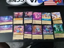 2024 Disney Lorcana Shimmering Skies LOT Of 12 Mixed Rarity - Image 2