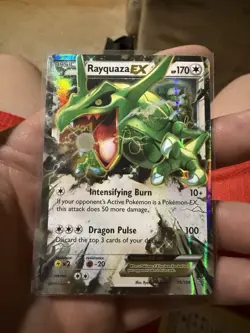 Pokemon TCG Rayquaza EX XY Roaring Skies Ultra Holo Rare Card 75/108 - Image 1