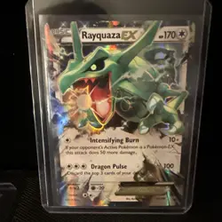 NM Pokemon TCG Rayquaza EX Ultra Rare Card 75/108 XY: Roaring Skies - Image 1