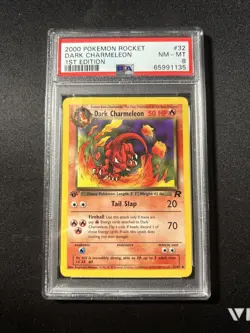 2000 Pokemon Team Rocket #32 - Dark Charmeleon - NM/Mint - 1st Edition - PSA 8 - Image 1