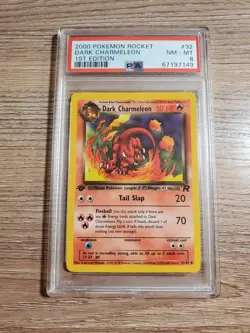 2000 Pokemon Team Rocket #32 - Dark Charmeleon - NM/Mint - 1st Edition - PSA 8 - Image 1