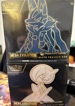 Mega Evolution Gardevoir & Lucario Pokemon Center Elite Trainer Box ETB Pair Set - Image 1