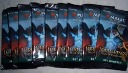 MTG MAGIC UNIVERSES BEYOND MIDDLE-EARTH LORD OF THE RINGS SET BOOSTER PACK X9 - Image 1