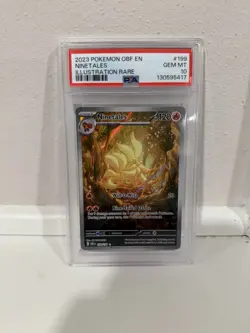 2023 Pokemon Ninetales Obsidian Flames Illustration Rare No. 199 - PSA 10 - Image 1