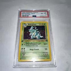 1999 Pokemon Jungle 7 Nidoqueen-Holo 1st Edition PSA 8 - Image 1