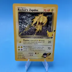 Pokemon TCG Celebrations Rockets Zapdos Holo Card 15/132 Near Mint Condition - Image 1