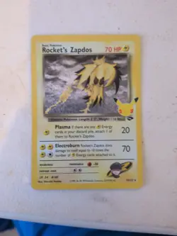 Pokemon TCG Celebrations Rockets Zapdos Holo Card 15/132 Near Mint Condition - Image 1