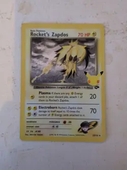 Pokemon TCG Celebrations Rockets Zapdos Holo Card 15/132 Near Mint Condition - Image 3