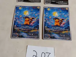 4 Pokemon x Van Gogh Black Star Promo ACG Art Card - read description - Image 3