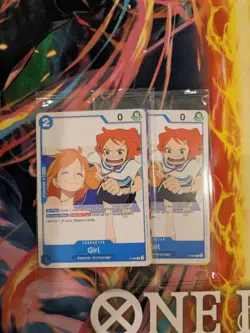 One Piece Promo Card P-096 Girl Nami OP14 Pre Release - Image 1