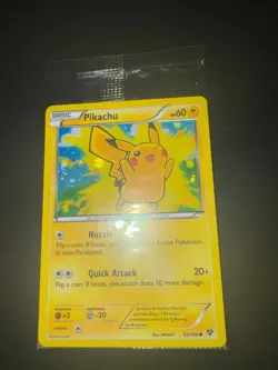 Pokemon Card Pikachu XY 42/146 Holo Movie Promo Factory Sealed Bonus Card - Image 1