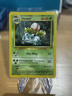 Pokemon TCG Ivysaur Base Set, Unlimited Uncommon Card 30/102 - Image 1