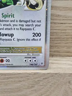 2009 Pokemon Card TCG Platinum Supreme Victors #146 Rayquaza C Lv. X (131) - Image 3