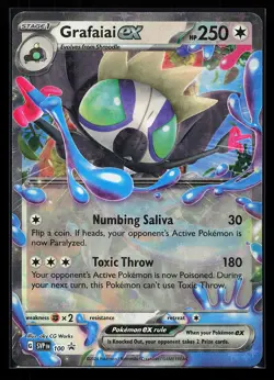 Grafaiai ex #100 Holo Back Star Promo Pokemon Card - Image 1