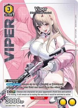 Viper 014 U* GODDESS OF VICTORY NIKKE Union Arena English Card - Image 1