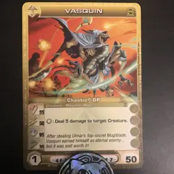 Chaotic Card Vasquin OP PROMO RARE - 2 MAX STATS (P, W) - Min E - Image 1