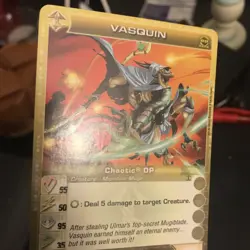 Chaotic Card Vasquin OP PROMO RARE - 2 MAX STATS (P, W) - Min E - Image 3