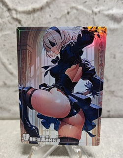 Nier Automata Trading Card Waifu Goddess Story Anime Girl holo Karte Manga Full - Image 1
