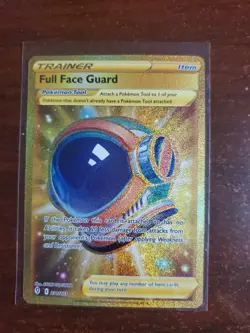 Full Face Guard 231/203 Evolving Skies NM Gold Secret Rare Pokemon Card - Image 1