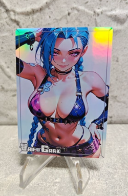 Jinx Trading Card Waifu Goddess Story Anime Girl holo Karte Manga Full Art - Image 1