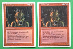 Magic the Gathering MTG Fourth (4th) Edition GOBLIN KING X 2 LP/EX R 1995! - Image 1