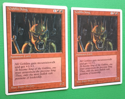 Magic the Gathering MTG Fourth (4th) Edition GOBLIN KING X 2 LP/EX R 1995! - Image 2