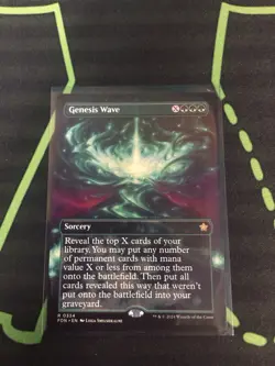 MTG Magic The Gathering Genesis Wave Rare Borderless Green Sorcery Commander - Image 1