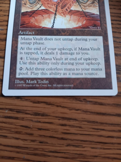 MTG Mana Vault Artifact Pristine, Never Played - Image 4