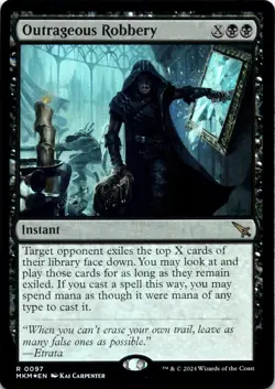 Outrageous Robbery FOIL Murders at Karlov Manor Magic MTG NM - Image 1