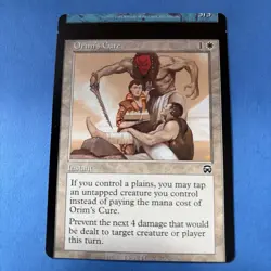Orim's Cure Mercadian Masques Misprint Miscut Error Mtg Magic Mmq - Image 1