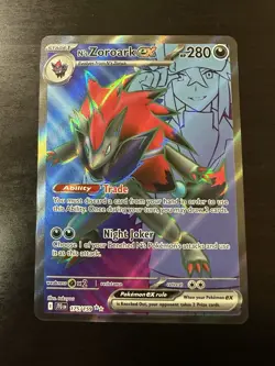 N's Zoroark ex 175/159 Sv09: Journey Together Ultra Rare Holo Pokemon TCG NM - Image 1