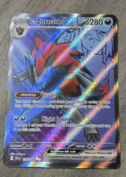 Pokemon TCG N's Zoroark ex 175/159 Journey Together Full Art Ultra Rare Holo NM - Image 1