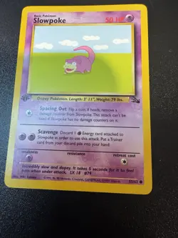 1st Edition Slowpoke 55/62 - Fossil - Common - Pokemon - NM - Image 1