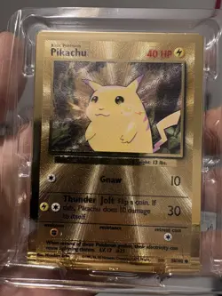 Pokemon Celebrations Gold Metal Charizard & Pikachu Cards 25th Anniversary Base - Image 2