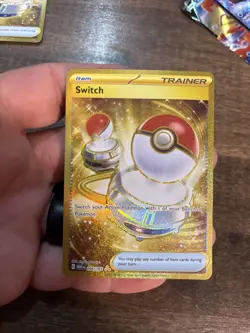 Switch 206/165 Pokemon Sv: Scarlet & Violet 151 Gold Hyper Rare Holo -Pack Fresh - Image 1