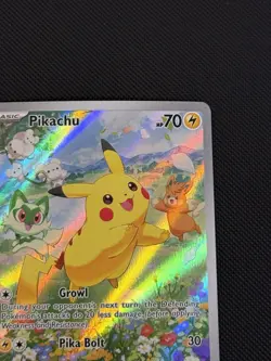 Pokemon Pikachu TCG SVP 088 Black Star Promo Card Paldea Adventure Chest Mint - Image 4