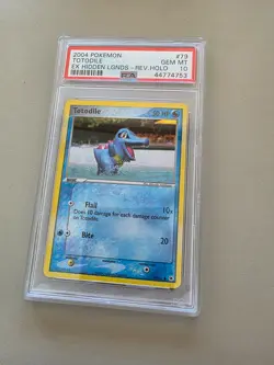 Pokemon Totodile EX Hidden Legends Reverse Holo #79 PSA 10 - Image 1
