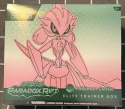 Pokemon Elite Trainer Box Paradox Rift Pokemon Center ETB Iron Valiant - Image 1
