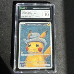 2023 POKEMON SVP EN-SV BLACK STAR PROMO 085 PIKACHU WITH GREY FELT HAT CGC/PSA10 - Image 3