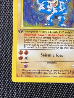 Machamp 8/102 1st Edition Holo Base Set Pokemon LP+ - Image 5