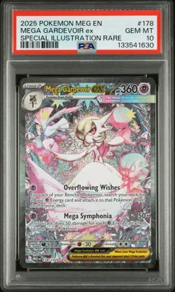 2025 POKEMON MEG EN-MEGA EVOLUTION #178 MEGA GARDEVOIR EX PSA 10 - Image 1